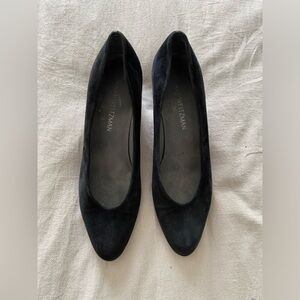 Stuart Weitzman black pumps 7,5 M patent suede